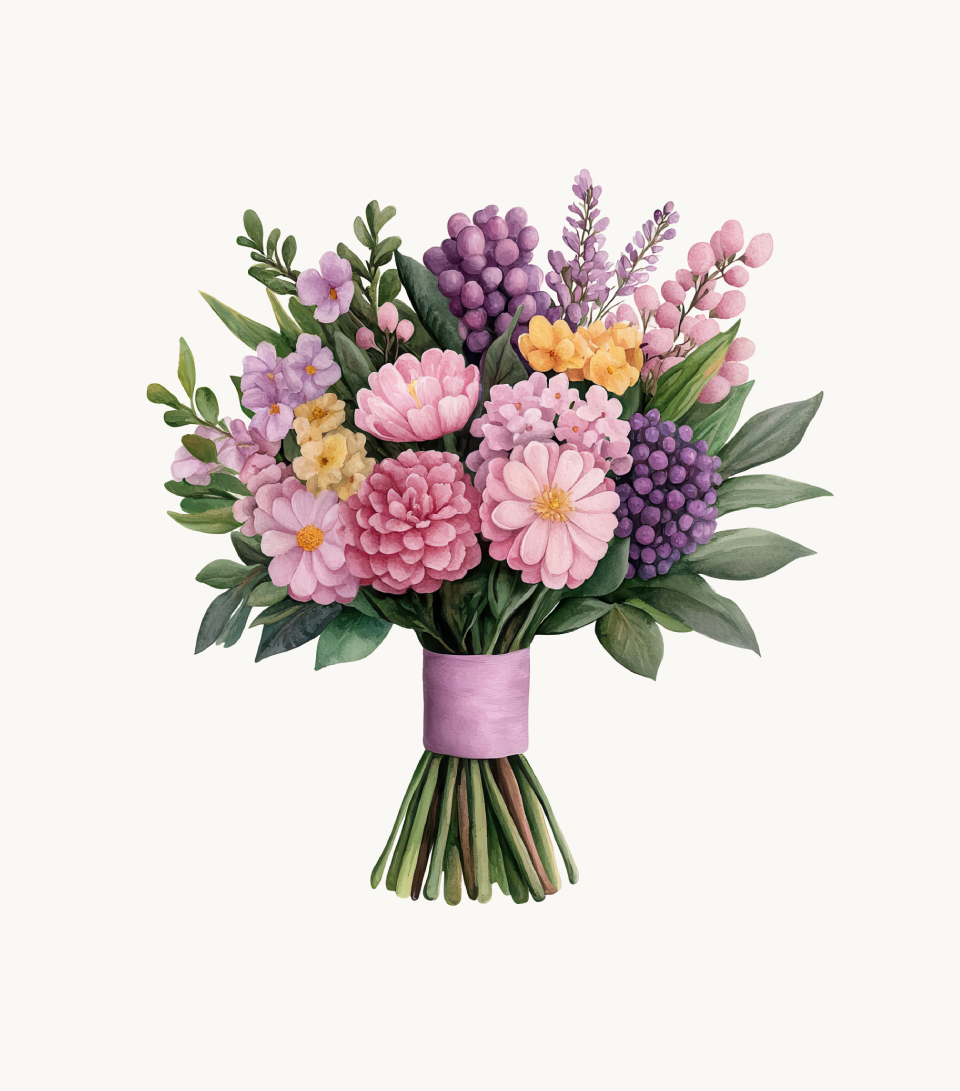 Pastel Garden Blooms (1) Pastel Garden Blooms - Image 1